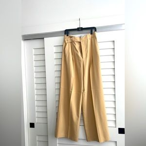 NWT Zara Tan high waisted pants seize L